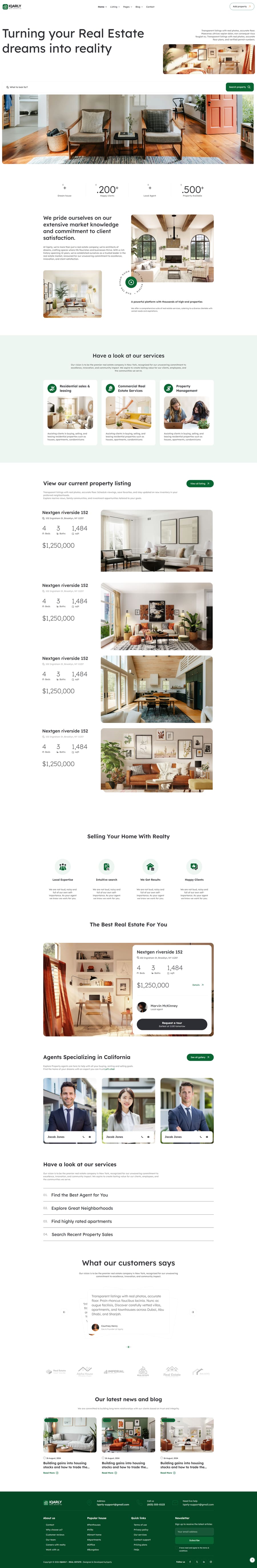 Off-plan projects — UAE real estate agency website template by Iqarly